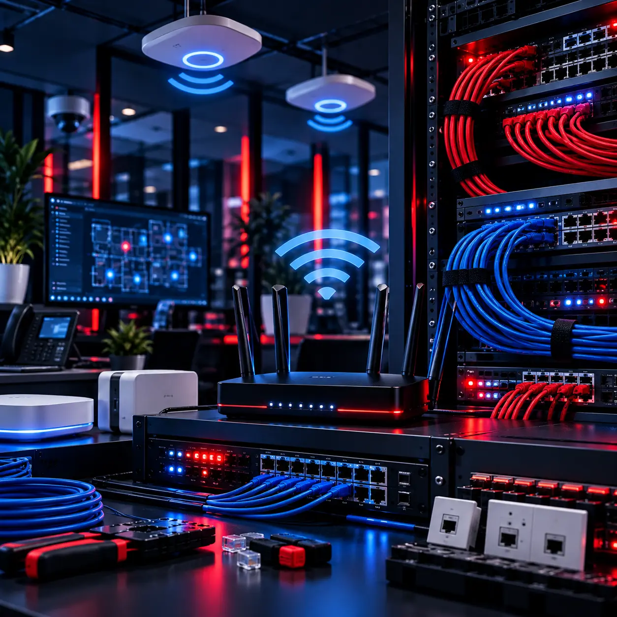 Wifi and network installation for home office and small business