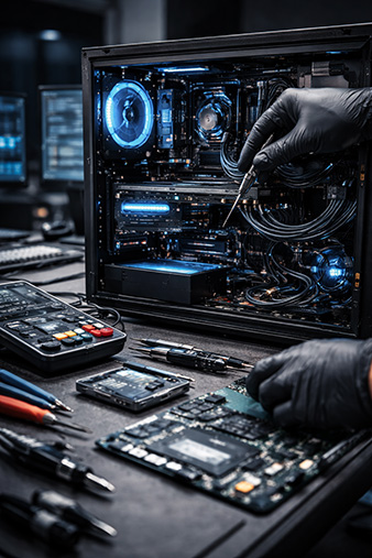 Professionele pc hardware herstelling door MWIG TECH technieker